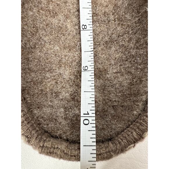 Haflinger AS Classic Slippers Mens EU42 US 9 Brown Natural Wool Felt Slip On - Picture 9 of 12